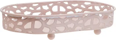 Produktbild von Dekoschale Ovale Schale mit Füßen Tischdeko Rosa Frühling Ostern 30×18cm