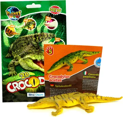 Produktbild von Blue Ocean Crocodiles Sammelfiguren 2025 - Planet Wow - Figur 5. Spitzkrokodil