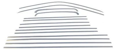 Produktbild von OMAC Zier- / Schutzleiste Türscheibe Fensterleiste 7522142 Fenster Ein-/Anbau Schiebetür für VW Transporter V Bus Edelstahl für VW Transporter T5