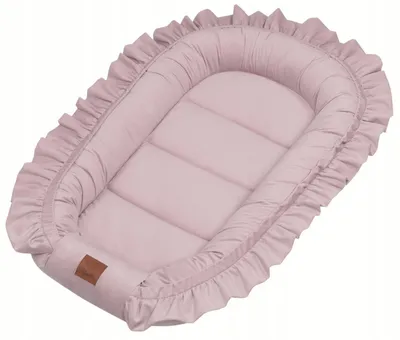 Produktbild von Babykokon Infantilo Velvet mit Rüsche 90x55 cm lukrowy für geborene