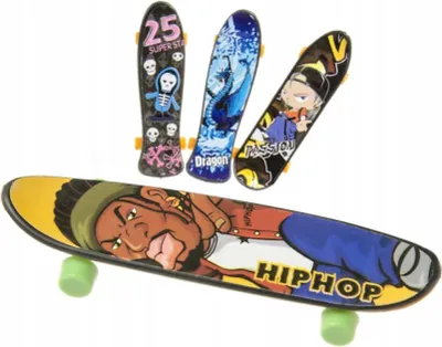 Obrázok produktu pre Mini skateboard na prsty, sada 3 ks