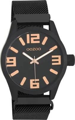 Produktbild von Oozoo Armbanduhr schwarz Metall Timepieces Damen Analog-Quarzuhr UOC10734