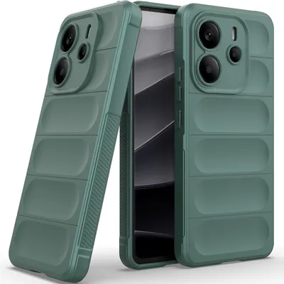 Immagine prodotto di Custodia per Xiaomi Redmi Note 14 4G Custodia protettiva in silicone TPU morbido antiurto verde