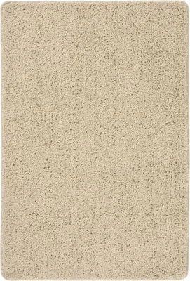 Obrázek produktu pro Koberec s dlouhým vlasem krémový 140 x 200 cm protiskluzový