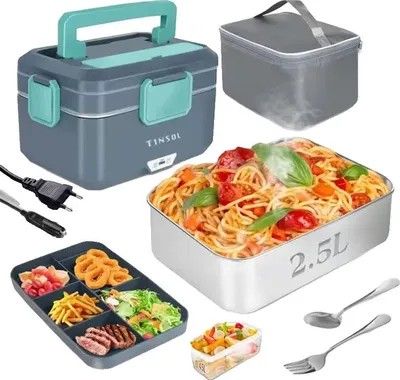 Obrázok produktu pre Elektrická obedová krabička, výkon 90 W, objem 3,5 l, 3,5 l, EÚ