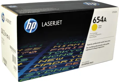 Produktbild von HP 654A Gelb Original LaserJet Tonerkartusche, 15000 Seiten, Gelb, 1 Stück(e)