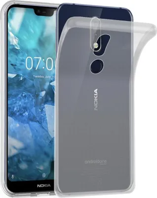 Immagine prodotto di Cadorabo cover per Nokia 7.1 cover protettiva in TPU trasparente cover in silicone