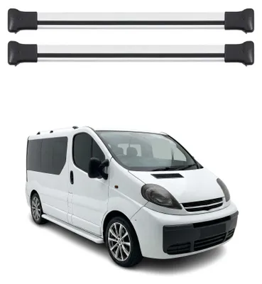 Image de Barres de toit transversales pour Opel Vivaro A 2001-2014 Aluminium Gris 3Pcs