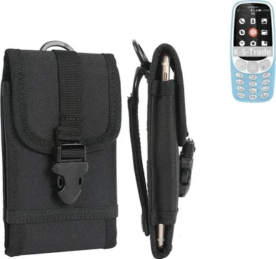 Produktbild von K-S-Trade Handyhülle kompatibel mit Nokia 3310 4G Gürteltasche Holster Handytasche Gürtel Tasche Schutzhülle Robuste Handy Schutz Hülle Tasche