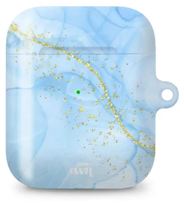 Produktbild von Schutzhülle für AirPods mit Marmor-Design in Marmorblau