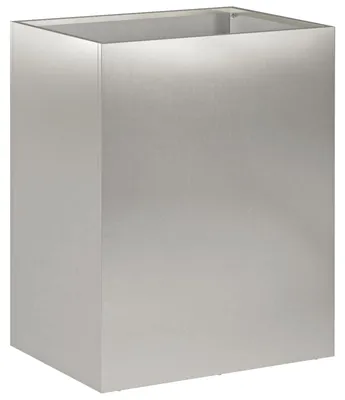 Immagine prodotto di vidaXL Vaso da giardino in acciaio inossidabile, argento, 40 x 30 x 50 cm