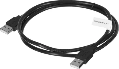 Image de Lanberg CA-USBA-20CU-0010-BK Câble USB 1 m USB 2.0 Noir (CA-USBA-20CU-0010-BK)