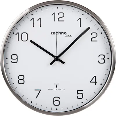 Immagine prodotto di WT 8900 Orologio da parete radiocontrollato con cornice in acciaio inossidabile WT8900