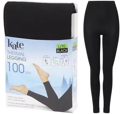 Obrázek produktu pro WINTER LEGGINGS 100 DEN - Zimní legíny - černá, L
