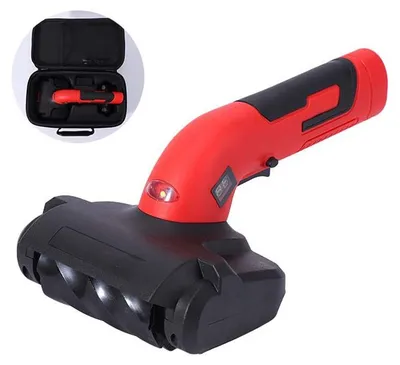Produktbild von ZELURXX Leistungsstarke tragbare elektrische Schneefräse, multifunktionales Enteisungsgerät, Edelstahl, 48W, Hausgebrauch, 300-500 Stück/h, 545x550x1250mm