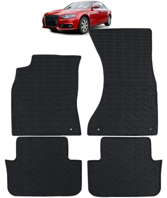 Produktbild von Fußmatten vorne/hinten für Audi A4 B8 Limousine Avant 8K 2007-2015 Premium Gummi