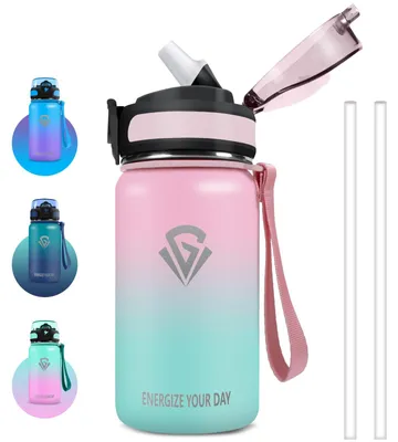Thermosflasche 500 ml, Kinder-Trinkflasche, Edelstahl, BPA-frei
