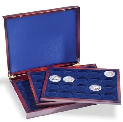 Produktbild von Münzkassette VOLTERRA TRIO deLuxe, für je 20 Münzen in Kapseln bis 41 mm Ø