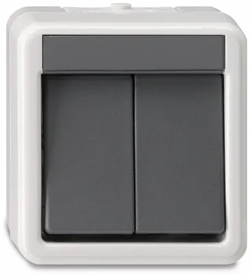 Produktbild von GIRA Serienschalter gr AP IP44 2f