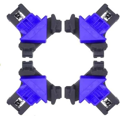 Imagen del producto de Juego de 4 abrazaderas angulares para carpinteros, modelo KD1194