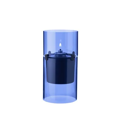 Produktbild von Stelton Windlicht Lucie Azure, für Ölkerzen, Borosilikatglas, Blau, 17.5 cm, 497-2