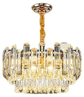 Zdjęcie produktu dla Kandelabr, elegancki design, trójkolorowe światło, złoty, średnica 40 cm, trójstopniowa regulacja jasności