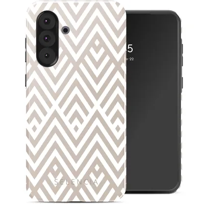 Produktbild von Selencia Vivid Back Cover Samsung Galaxy A36 / A56 - Beige Zigzag