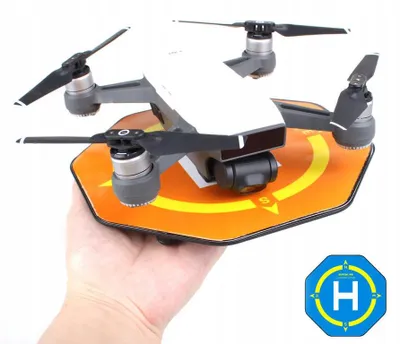 Obrázek produktu pro Přistávací plocha pro drony modrá – podložka na vzlet a přistání pro DJI Spark, DJI Tello a Hubsan H107, landing pad