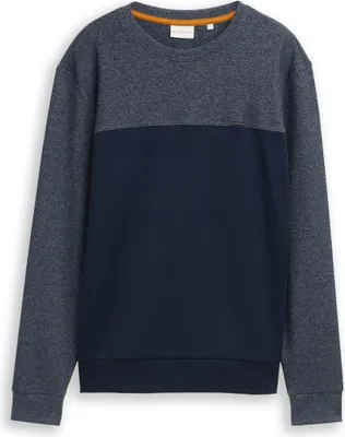 Produktbild von Crewneck Sweatshirt mit Struktur-Mix