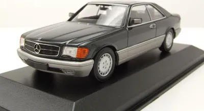 Produktbild von Mercedes 560 SEC C126 1986 schwarz metallic Modellauto 1:43 Maxichamps