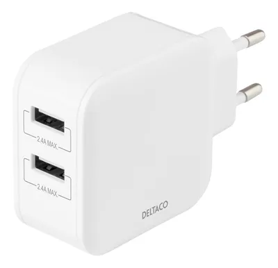 Obrázek produktu pro Deltaco USB-AC175, Vnitřní, AC, Bílá