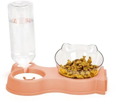 Image de Gamelle automatique pour nourriture et eau pour chat - multifonctionnelle - 1 pièce