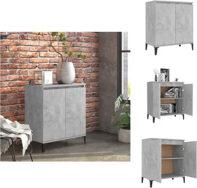 Obrázek produktu pro vidaXL Příborník betonový šedý 60x35x70 cm materiál na bázi dřeva - Příborníky