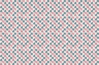 Produktbild von Fliesenaufkleber 10×10 cm – 24 Stück – Selbstklebend – Wasserfest – Pflegeleicht – Hitzebeständig – Für Küche & Bad – Geometrie mit Wellen