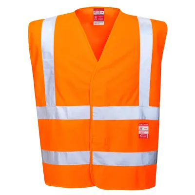 Produktbild von Portwest FR75 Warnschutz-Weste - flammhemmend Orange Gr. S/M