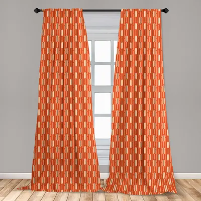 Zdjęcie produktu dla Abakuhaus, zasłony okienne, wzór w paski, zestaw składający się z 2 elementów, 150 x 245 cm