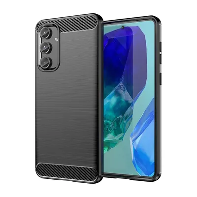 Immagine prodotto di Custodia Techsuit Carbon Silicone Back Cover per Samsung Galaxy M55 - Nero