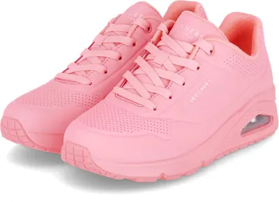 Produktbild von Skechers Street Damen Low Sneaker STAND ON AIR Neon-Pink (Coral) Synthetik  Größe: 40