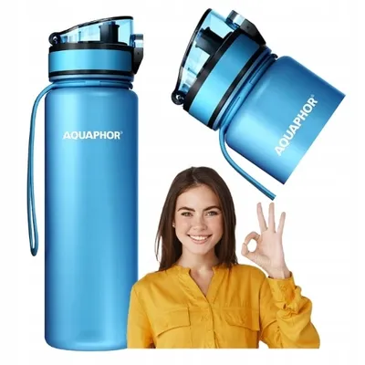 Obrázek produktu pro Filtrační láhev na vodu Aquaphor 0,5 l modrá + 1 filtr