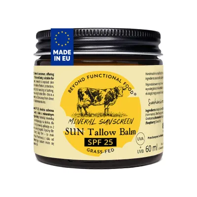 Produktbild von Tallow Sonnencreme fürs Gesicht – Natürlicher Sonnenschutz mit Zinkoxid non-nano - Ohne Aluminium - 60 ml