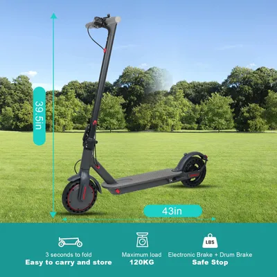 Produktbild von E-Scooter - A1MAX - 25 km Reichweite - Faltbar - 25,4-cm-Luftreifen - 42 V - Max. 25 km/h - Ladezeit 6–8 h