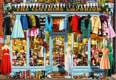 Productafbeelding van Bluebird Puzzle, Puzzelspel: The Clothing Emporium - 1000 stukjes