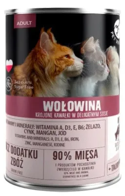 Image de Nourriture pour chat adulte PET REPUBLIC avec viande de bœuf - 400 g