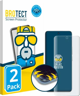 Produktbild von 2x BROTECT Fullscreen Schutzfolie für Honor 200 Displayschutz Folie Fullcover Matt Entspiegelungsfolie