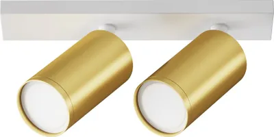 Produktbild von Maytoni FOCUS S Deckenleuchte, 2-flammig, GU10, Dimmbar, Weiß/Gold, IP20