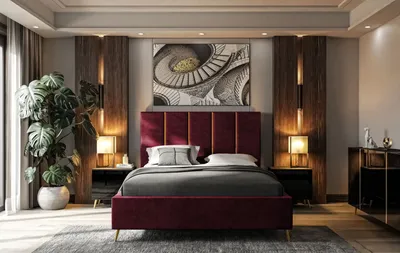 Obrázek produktu pro Čalouněná postel TIFFANY s kontejnerem 180x200 cm- Čelo postele:133 cm French Velvet 663