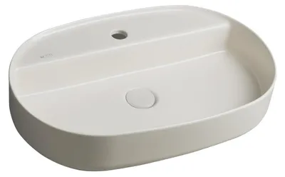 Produktbild von INFINITY OVAL Aufsatzwaschbecken, 60x40cm, Ivory