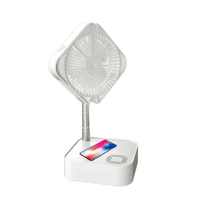 Obrázok produktu pre SYMFONY skladací prenosný ventilátor s kapacitou 7200 mAh a bezdrôtovým nabíjaním