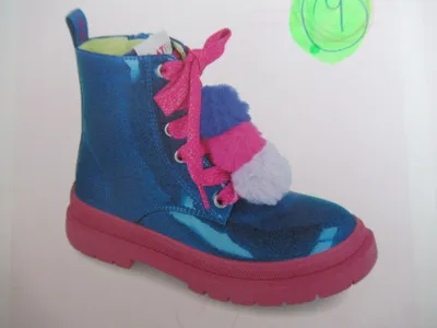 Produktbild von Garvalin Gliter Schnürstiefel Blau in Gr. 31