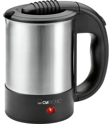 Zdjęcie produktu dla Clatronic WKR 3624, 0,5 l, 1000 W, Czarny, Stal nierdzewna, Stal nierdzewna, Wskaźnik poziomu wody, Zabezpieczenie przed przegrzaniem